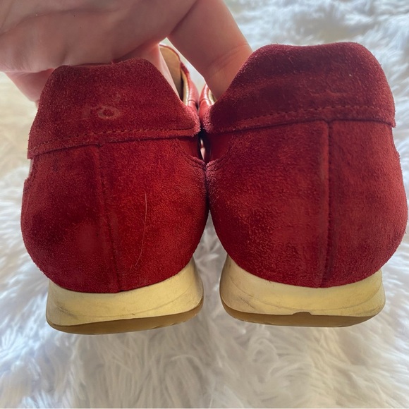 Paul Green Red Leather & Suede Elvis Sneakers | Size 6 - Picture 11 of 13